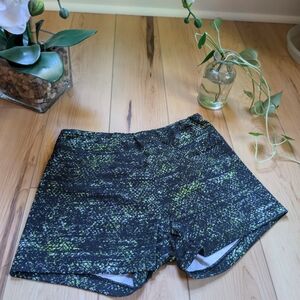 Black and Green Athletic Shorts